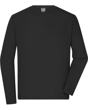 James & Nicholson Workwear T-Shirt langarm - Schwarz