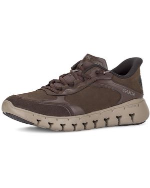 Gabor Slip-On Sneaker Freizeitschuh, Halbschuh, Slipper Mit Sportiver Sohle, G-Weite - Braun