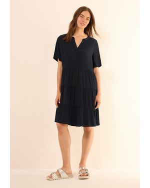 Cecil Sommerkleid in Unifarbe - Schwarz