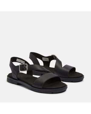 Timberland Calista Bay Backstrap Sandal Sandale Aus Leder - Schwarz