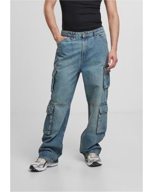 2Y Studios Bequeme Studios 2Y Aidan Cargo Baggy Jeans - Blau