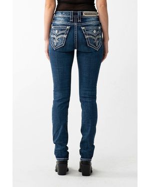 Rock Revival Straight-Jeans - Blau