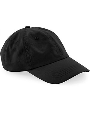 BEECHFIELD® Baseball Organic Cotton 6 Panel Dad Cap - Schwarz