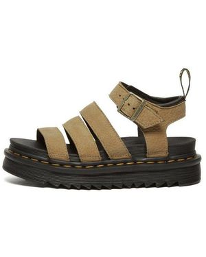 Dr. Martens Blaire Tumbled Nubuck Sandale - Braun