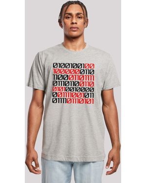 F4NT4STIC Shirt I love you 01001001 Binary Code Valentinstag Premium Qualität - Weiß