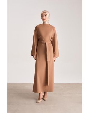 Armine Maxikleid Armine Unterkleid Lang, Langlebige Qualität Kleid Shapewear Dame - Natur