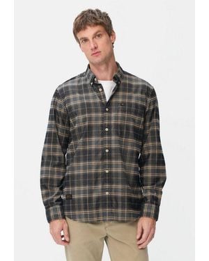 Camel Active Langarmhemd Mit Button-Down-Kragen Langarm Button-Down - Grau
