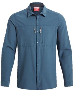 Craghoppers Funktionshemd Hemd NosiLife Pro Adventure LS V - Blau