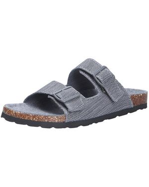 Giesswein Damen Tieffußbett Pantolette Hausschuh - Blau
