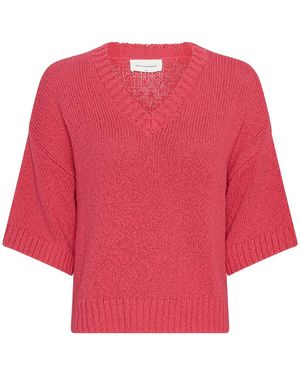 Moss Copenhagen Strickpullover - Rot