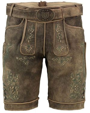 KRÜGER BUAM Trachtenlederhose - Grün