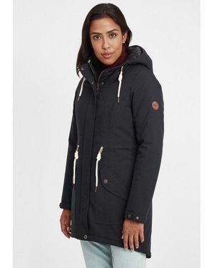 Oxmo Parka Oxmelly Parka Übergangsjacke Mit Kapuze - Blau