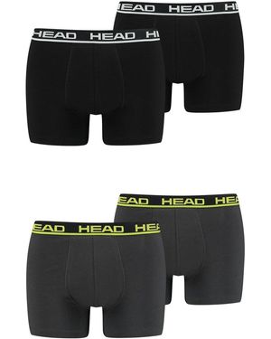 Head Boxershorts Unterwäsche im (4-St., 4er Pack) - Schwarz