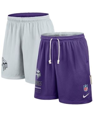 Nike Sporthose Shorts Minnesota Vikings B-Cut. Dri-Fit Short Knit - Lila