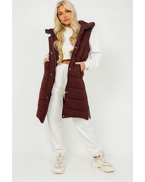 Worldclassca Steppweste Steppweste Kapuze Weste Ärmellos Outdoor Übergangsjacke - Weiß