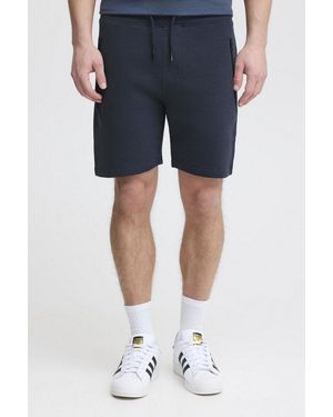 Solid Sweatshorts Sdtaras Kurze Hose Mit Reißverschlusstaschen - Blau