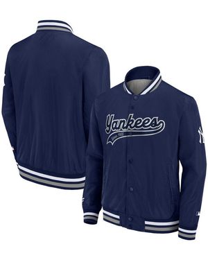 Fanatics Bomberjacke Jacke New York Yankees Sateen V3 - Blau
