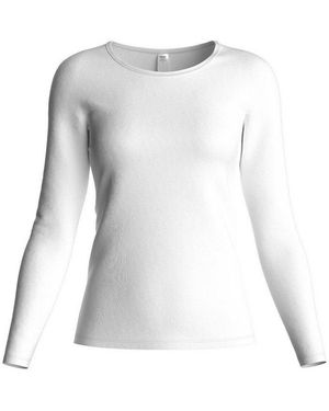 CALIDA Unterziehshirt Natural Comfort Damen (1-St) Weich, Elastisch Und Formstabil - Weiß