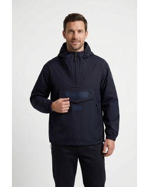 Napapijri Windbreaker Rainforest Mit Hochschließendem Kragen, Windabweisend Und Wasserabweisend - Blau