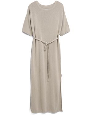 ARMEDANGELS Maxikleid LINEN BLEND MAXI KNIT DRESS - Weiß