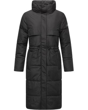 Navahoo Wintermantel Der Wahnsinn 14 Steppmantel aus recyceltem Polyester - Schwarz