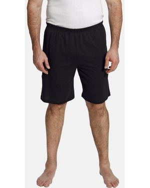Charles Colby Schlafhose LORD MYCROFT leichte bequeme Relaxshorts - Schwarz