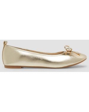 S.oliver Ballerinas Ballerina Ballerinas Mit Schleife - Natur