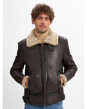 Finshley & Harding Lederjacke - Schwarz