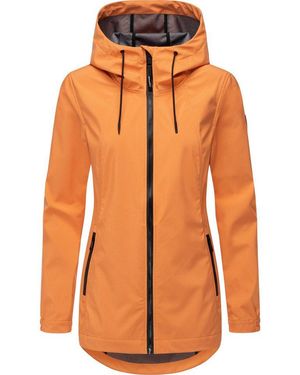 Ragwear Kurzmantel Zuzka Sport Wasserdichter Kurzer Übergangsmantel Für Damen - Orange