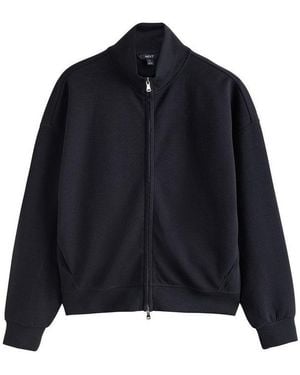 Next Sweatjacke Weiche Scuba-Jacke Mit Reißverschluss (1-Tlg) - Blau