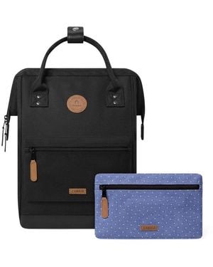 Cabaïa Rucksack Essentials Backpack (Set, 3-Tlg) - Schwarz