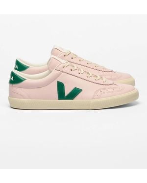 Veja Volley Leather Sneaker - Pink
