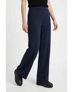 Comma, Jogger Pants Mit Weitem Bein, Sommerhose - Blau