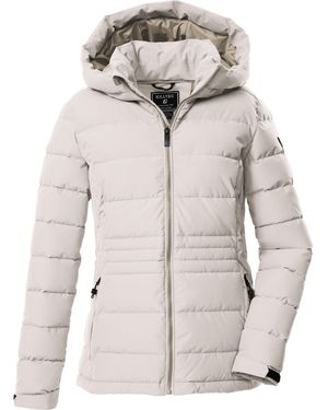 Killtec KOW 10 WMN QLTD JCKT Winddichte, wasserabweisende Steppjacke mit verstellbarer Kapuze - Natur
