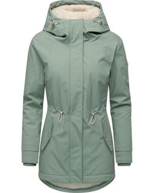 Ragwear Funktionsjacke Monadis Rainy Warm Gefütterte Winterjacke Mit Kapuze - Grün