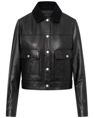 Bolongaro Trevor Lederjacke Caris Trucker Damen Bomberjacke, Freizeitjacke, Blazer, Pufferjacke, Übergangsjacke - Schwarz