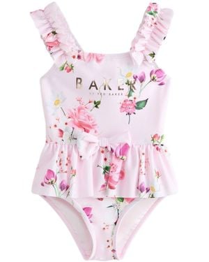 Ted Baker By Ted Baker Badeanzug mit Schößchen (1-St) - Pink