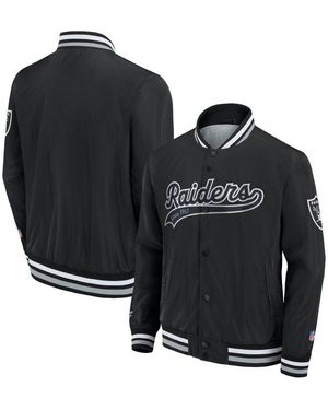 Fanatics Bomberjacke Jacke Las Vegas Raiders Sateen - Schwarz