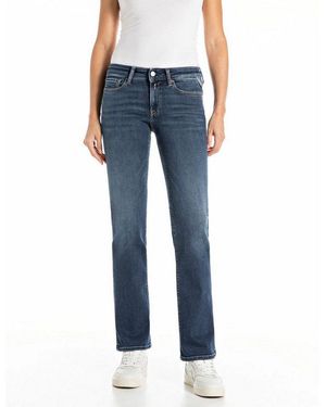 Replay Bootcut-Jeans New Luz Mit Gesticktem R An Der Gesäßtasche - Blau