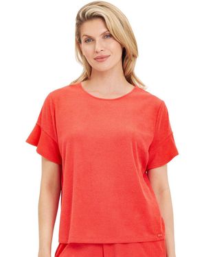 RÖSCH Pyjamaoberteil 1255635 (1-tlg) - Rot