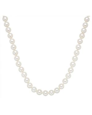 Rafaela Donata Perlenkette Silber, Kette Sterling Silber Muschelkernperle - Schwarz