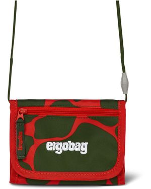 ergobag Geldbörse Brustbeutel (Portemonnaie), Schlaufe zum Umhängen - Rot
