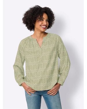 heine Klassische Bluse Schlupfbluse - Grau