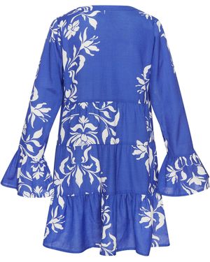 Lascana Longbluse - Blau