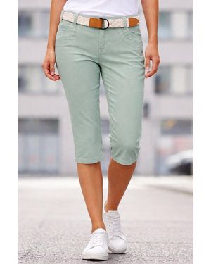 Sublevel Shorts 3/4 Capri Hose Sommerhose Gü Leichte Caprihose mit Stretchkomfort - Grau