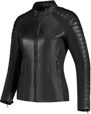 Rusty Stitches Motorradjacke Jack Donna - Schwarz