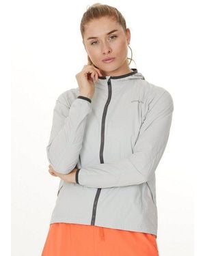 Endurance Laufjacke Feather Mit Reflektierenden Elementen - Grau