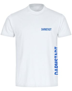 multifanshop T-Shirt Darmstadt - Weiß