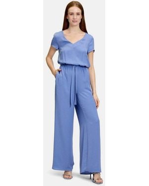 Vera Mont Overall Damen Unifarben (1-Tlg) Design - Blau