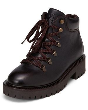 Marc O' Polo Aus Gewachstem Rindleder Stiefelette - Schwarz